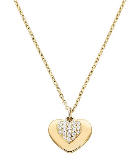 michael kors heart necklace silver|Michael Kors domed ring.